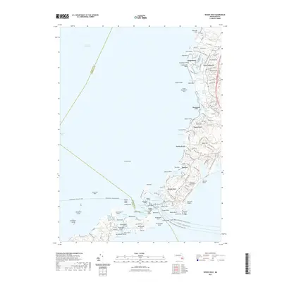 2021 Map of Woods Hole, 2021 Print