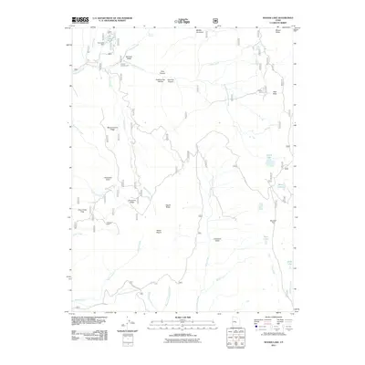 2011 Map of Woods Lake, 2011 Print
