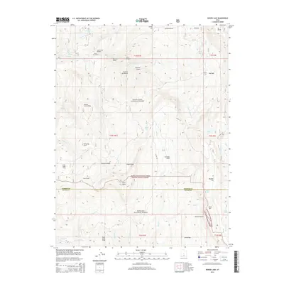 2014 Map of Woods Lake, 2014 Print