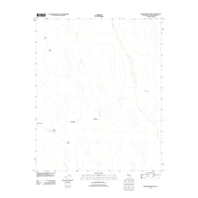 2012 Map of Woods Mountains, 2012 Print