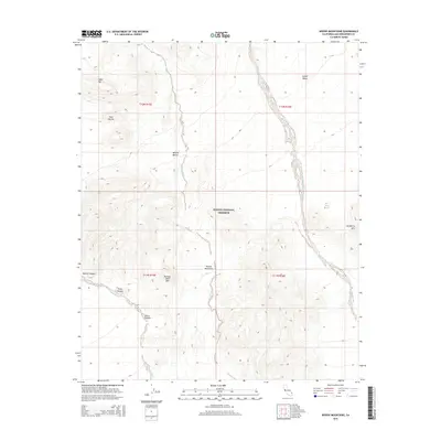 2015 Map of Woods Mountains, 2015 Print