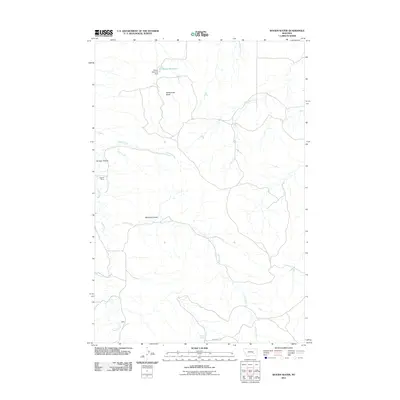 2011 Map of Woods Water, 2011 Print