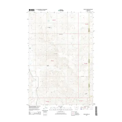 2014 Map of Woods Water, 2014 Print