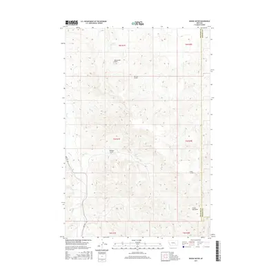 2017 Map of Woods Water, 2017 Print