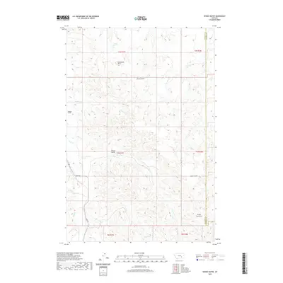 2020 Map of Woods Water, 2020 Print