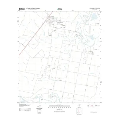 2013 Map of Woodsboro, 2013 Print