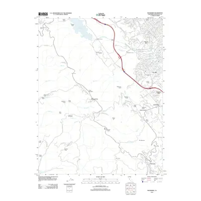 2012 Map of Woodside, 2012 Print
