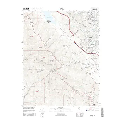 2015 Map of Woodside, 2015 Print