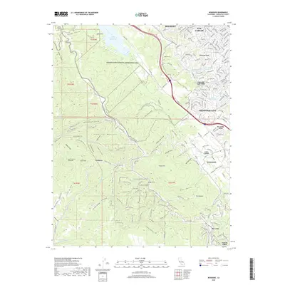 2018 Map of Woodside, 2018 Print