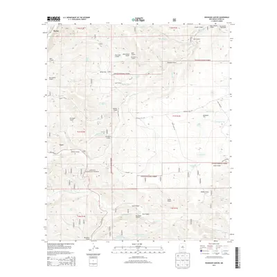 2013 Map of Woodson Canyon, 2013 Print