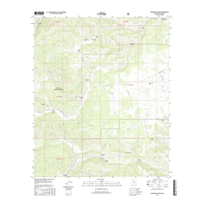 2017 Map of Woodson Canyon, 2017 Print