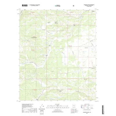 2020 Map of Woodson Canyon, 2020 Print
