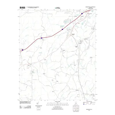 2011 Map of Woodstock, 2011 Print