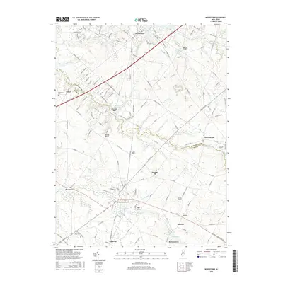 2016 Map of Woodstown, 2016 Print