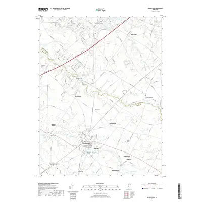 2019 Map of Woodstown, 2019 Print