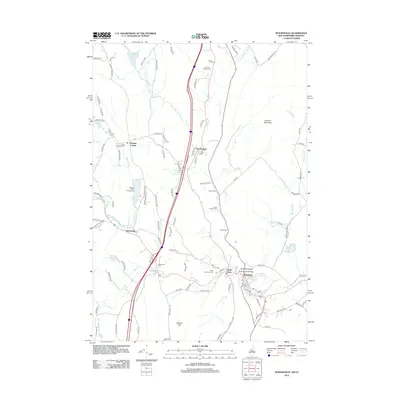 2012 Map of Woodsville, 2012 Print