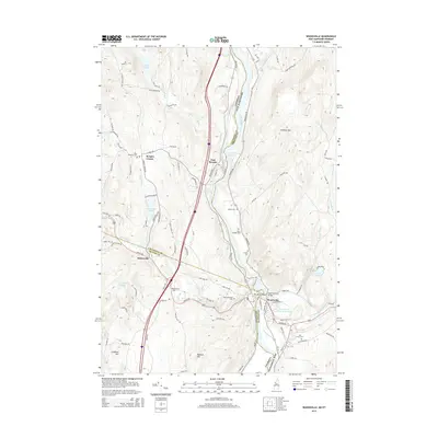 2015 Map of Woodsville, 2015 Print