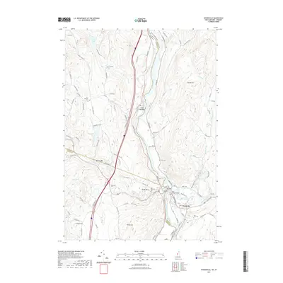 2021 Map of Woodsville, 2021 Print
