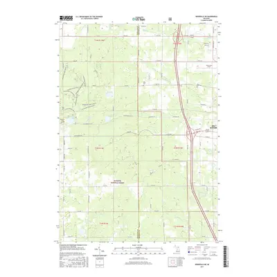 2017 Map of Woodville NE, 2017 Print