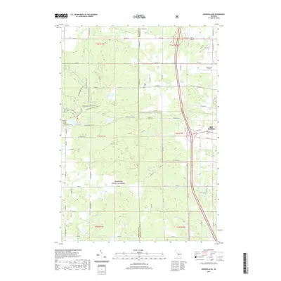 2019 Map of Woodville NE, 2019 Print
