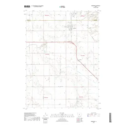 2018 Map of Woodward, 2018 Print