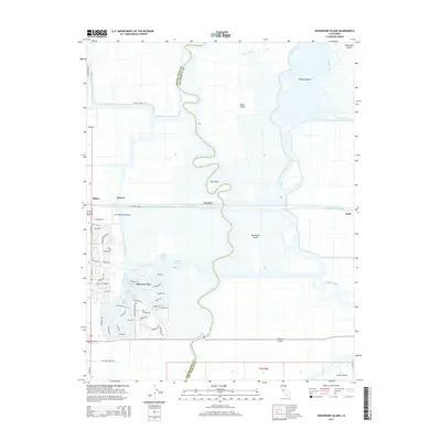 2015 Map of Woodward Island, 2015 Print