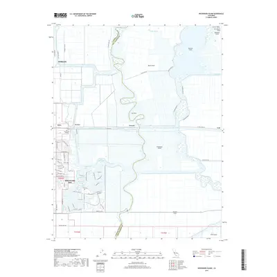 2018 Map of Woodward Island, 2018 Print