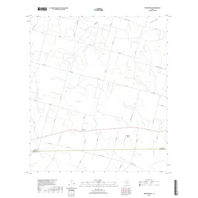 2019 Map of Woodward NE, 2019 Print
