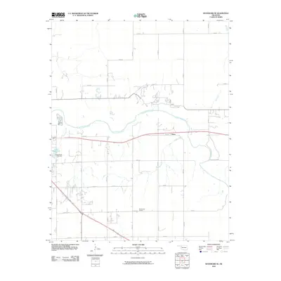 2010 Map of Woodward NE, 2010 Print
