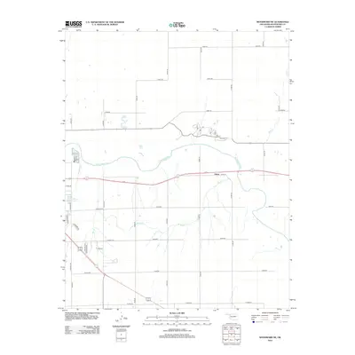 2012 Map of Woodward NE, 2012 Print