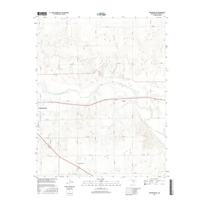 2016 Map of Woodward NE, 2016 Print