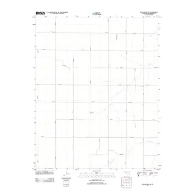 2012 Map of Woodward SW, 2012 Print