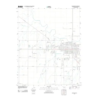 2012 Map of Woodward, 2012 Print