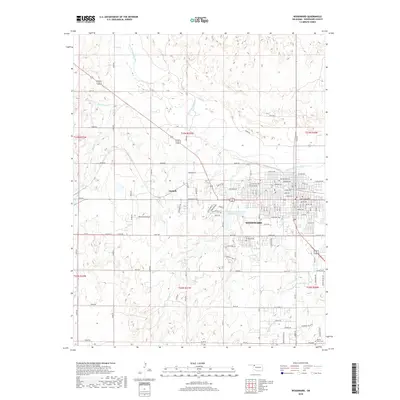 2018 Map of Woodward, 2018 Print