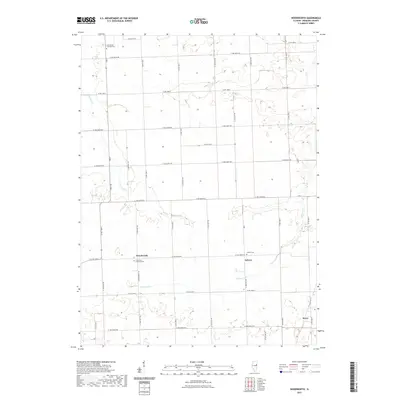 2021 Map of Woodworth, 2021 Print