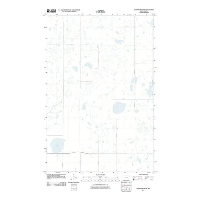 2011 Map of Woodworth NW, 2011 Print