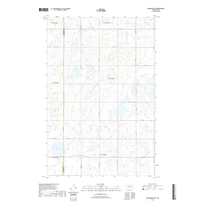 2018 Map of Woodworth NW, 2018 Print