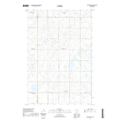 2020 Map of Woodworth NW, 2020 Print