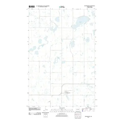 2011 Map of Woodworth, 2011 Print