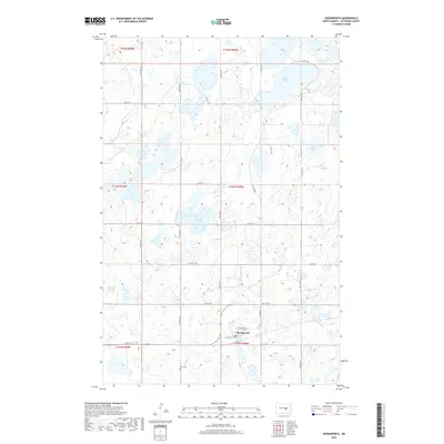 2018 Map of Woodworth, 2018 Print