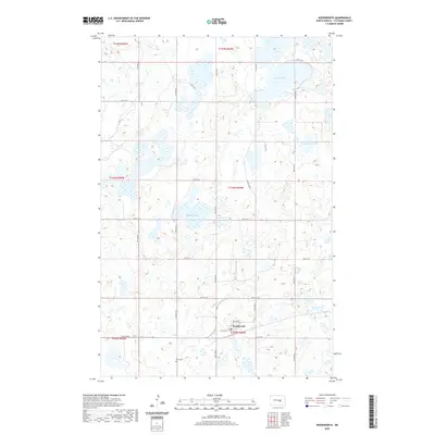 2020 Map of Woodworth, 2020 Print
