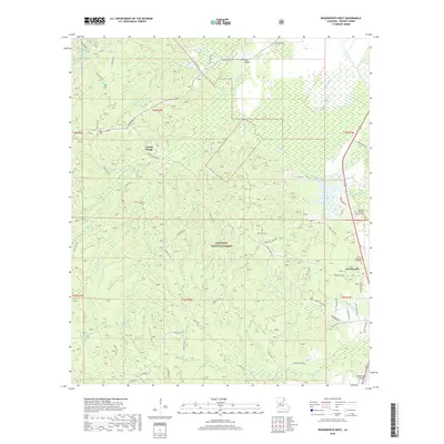 2018 Map of Woodworth West, 2018 Print