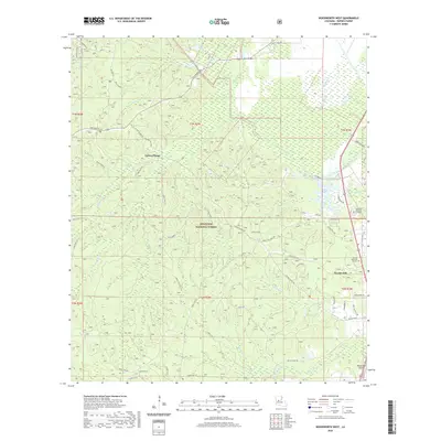 2020 Map of Woodworth West, 2020 Print