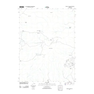 2011 Map of Woody Canyon, 2011 Print