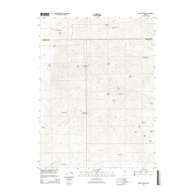2014 Map of Woody Canyon, 2014 Print