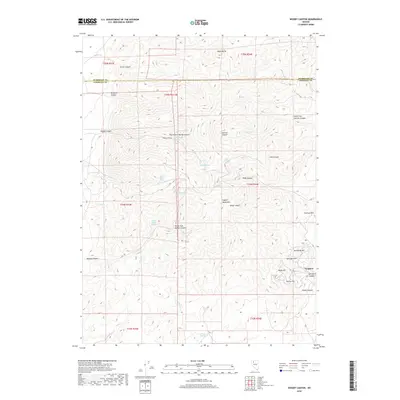 2018 Map of Woody Canyon, 2018 Print