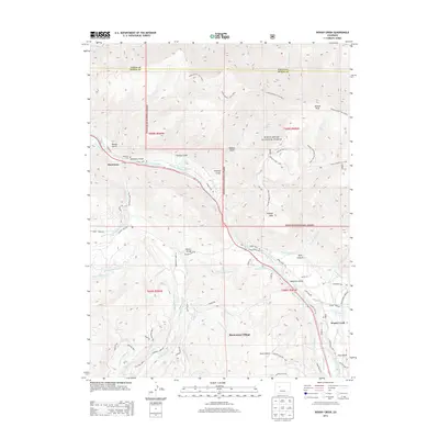 2013 Map of Woody Creek, 2013 Print