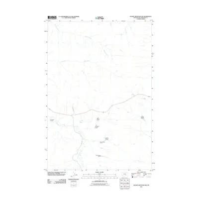 2011 Map of Woody Mountain NW, 2011 Print