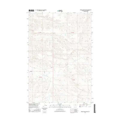 2017 Map of Woody Mountain NW, 2017 Print