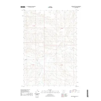 2020 Map of Woody Mountain NW, 2020 Print